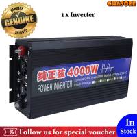 Pure Sine Wave Inverter, 4000W DC to AC Converter Dual Digital Display Pure Sine Wave Inverter, Power Inverters for Car DC24V to AC220V