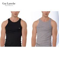 Guy Laroche เสื้อกล้ามชาย ทรง Body Fit ปัก LOGO GL ที่หน้าอก มีให้เลือก 2 สี (JVE2423R8)