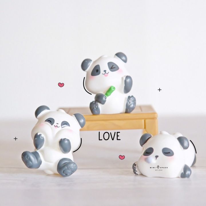 panda-figure-หมีแพนด้าหลากหลายท่าทาง-ตุ๊กตาหมีแพนด้าแต่งสวน-ตุ๊กตาแต่งกระถาง