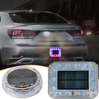 【LZ】◑  Carro Solar Piscando LED Luz de Advertência Universal Automotive Estacionamento Lâmpada Rearing Strobe Light Auto Styling Acessórios