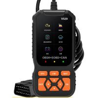 เครื่องมือตรวจวิเคราะห์รถยนต์ V520เครื่องมือวิเคราะห์ OBD เครื่องตรวจจับรถที่แสดงอาการผิดปกติ Elm327สแกนเนอร์ตรวจความผิดปกติ OBD 2