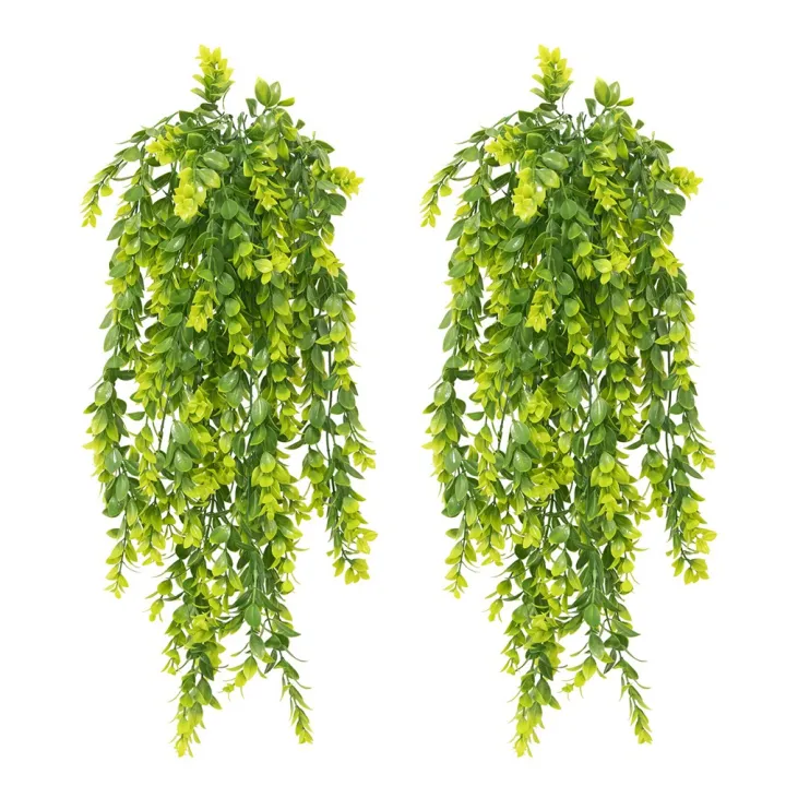 2Pcs Artificial Hanging Plants, 32in Fake Hanging Plant,Simulation of