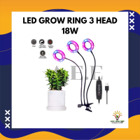 LED GROW RING 3 HEAD 18W