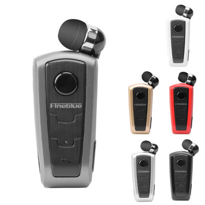 Fineblue หูฟังที่มาพร้อมไมโครโฟนอินเอียร์เดี่ยวแบบแฮนด์ฟรีพร้อมสแตนด์บายยาว V5.1ชุดหูฟังที่หดได้ F910สำหรับธุรกิจขับรถ