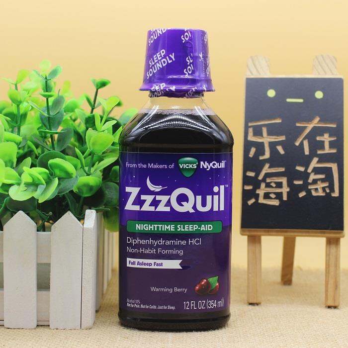 The VICKS Zzzquil night sleeping 354 ml berry flavour liquid syrup jet