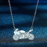 【CC】 Todorova Punk Motorcycle Pendant Necklace Man Dainty Neck Chain Biker Jewelry