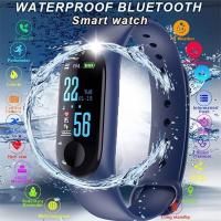 M3 New Style Screen Smart Bracelet Heart Rate Blood Pressure Monitoring Waterproof Step Counter