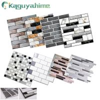 ✟ Kaguyahime 3D Self Adhesive Mosaic Tiles Waterproof Wall Stickers DIY Crystal Wallpaper Brick Decor Sticker For Living Room