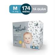 Thùng 3 bịch Tã Bỉm Quần Rascal + Friends Size M 6-11kg 174 miếng