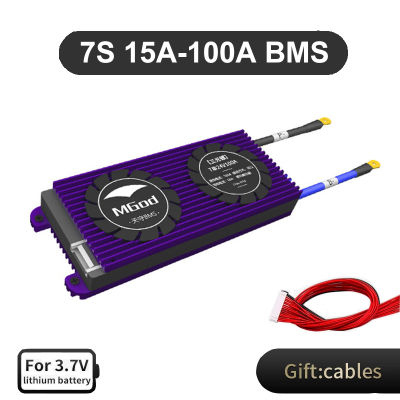 Balanced BMS 7S 24V 15A 20A 30A 40A 50A 60A 80A 100A Li-Ion 18650แบตเตอรี่ Charge Board Equalizer สำหรับ Ebike/Escooter