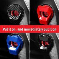 【2023】1Pcs Car Interior One-Key Start Ignition Engine Stop Push Switch Button Cover Decoration Sticker Accessories