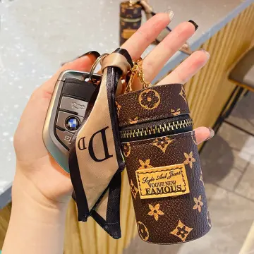Cheap Trendy Leather Presbyopia Keychain Ladies Cute Creative
