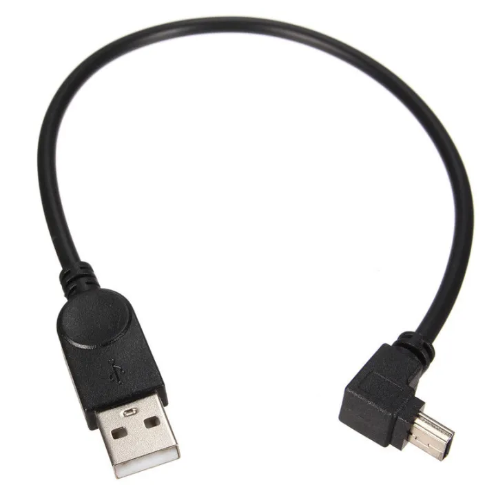 USB 2.0 A Male to Mini B 5 Pin 90Degree Up Angle Male Adapter Data