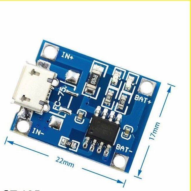 Kit Modul TP4056 Charger Baterai 18650 batre li ion ba - | Lazada Indonesia