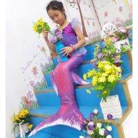 ชุดนางเงือก ว่ายน้ำได้จริง ว่ายน้ำได้ดี มีคีบแข็ง ชุดคอสเพลย์ Mermaid swimming suit  have fin 3001 3007