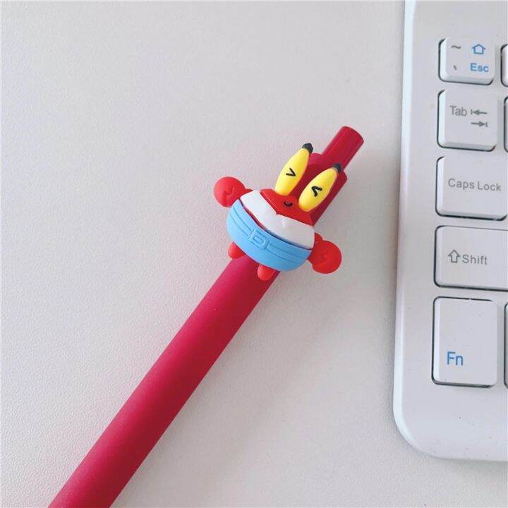 ใหม่-ปากกาลูกลื่น-ลายการ์ตูน-spongebob-squarepants-patrick-star-squidward-0-5-มม-สีดํา-เครื่องเขียน