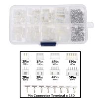 [HOT] 230PCS XH2.54 2p 3p 4p 5 pin 2.54mm Pitch Terminal Kit / Housing / Pin Header Connector Wire Connectors Adaptor XH Kits TJC3