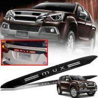 คิ้วฝากระโปรงท้าย มีไฟ LED รุ่น อีซูซุ ดีแม็ก ISUZU MUX MU-X ปี 2014 - 2018 สีดำ จำนวน 1 ชิ้น