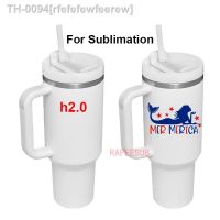 ✵┋ rfefefewfeerew 40 Aventura Quencher H2.0 Sublimação Em Branco Tumbler Aço Inoxidável Isolado Térmico Caneca De Viagem Lidar Com Café Carro Palha Copo