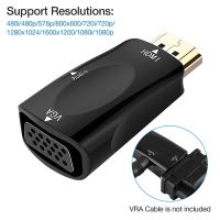 1080P Male To VGA Female Adapter Video Converter 3.5Mm Audio Output Cable Hot