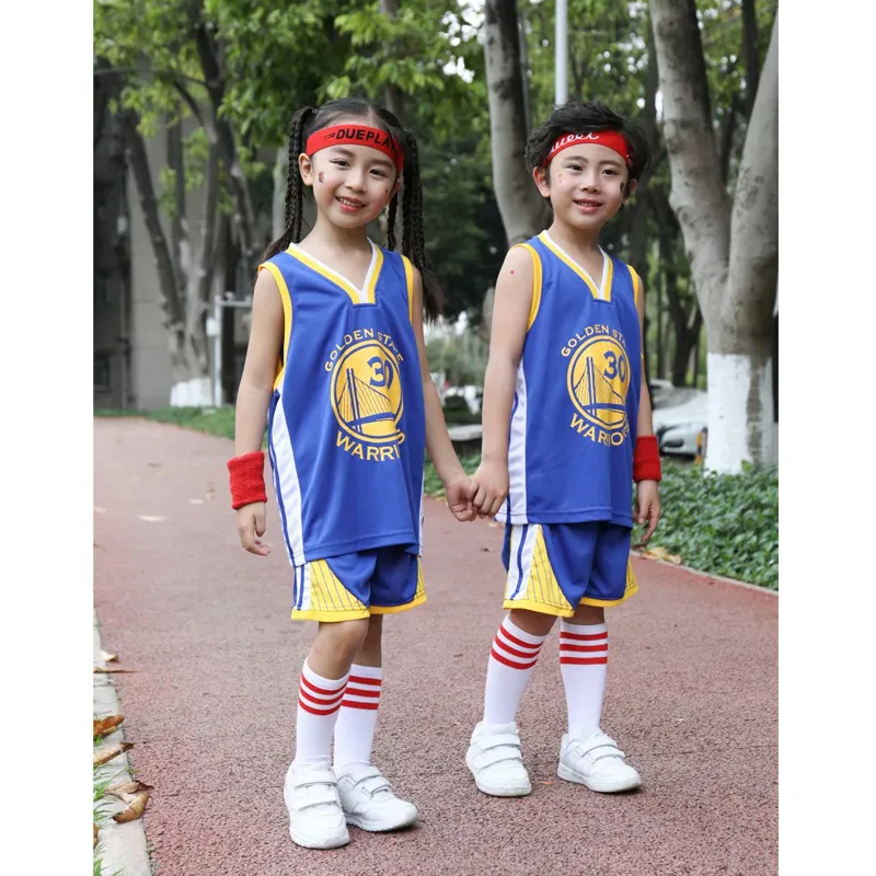 COD】 Kids Basketball Jersey Uniform Golden State Warriors Jersey