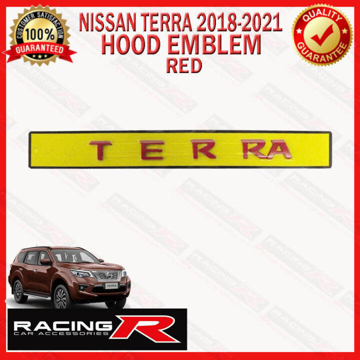 Nissan Terra 2018 2021 Hood Emblem ( Red ) ( Car Accessories