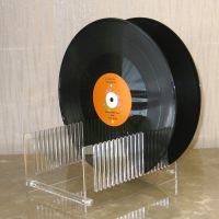 The LP Record Drying Stand Clear--Acrylic Record Drying Stand - Fit 10 or 12 inch Albums Electrical Connectors