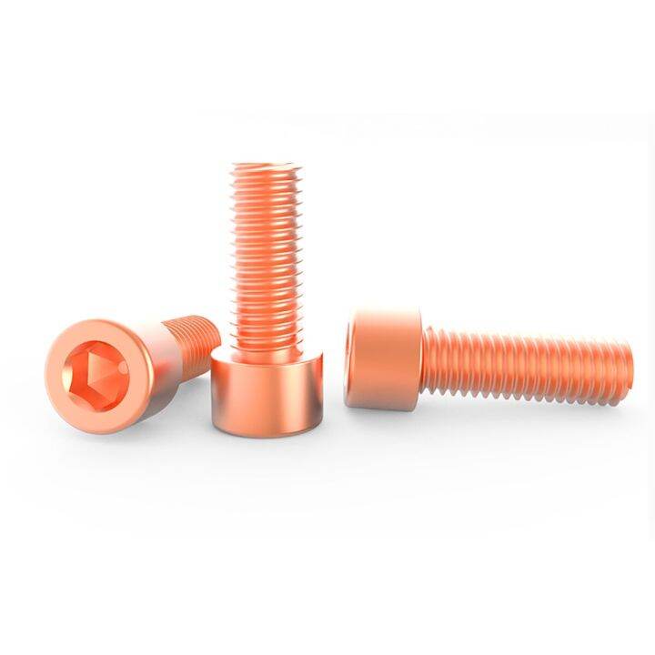 red-copper-cup-head-cylindrical-head-hexagon-socket-bolt-screw-m3-m8-nails-screws-fasteners