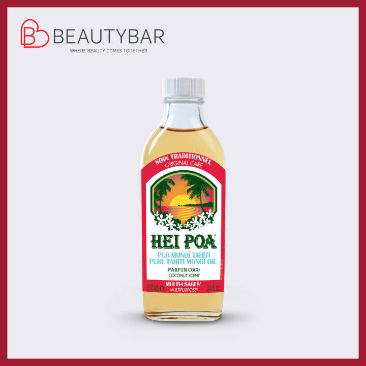Beauty Bar Hei Poa Pure Tahiti Monoï Oil Coconut Scent 100ml