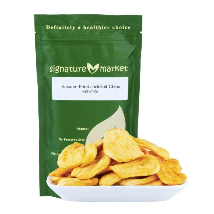 Signature Market VacuumFried Jackfruit Chips (80g) Lazada