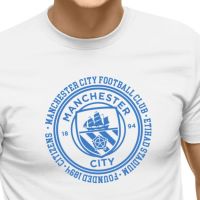 เสื้อฟุตบอลแมนเชสเตอร์ซิตี้ Manchester City T-Shirt Manchester City F.C. The Citizens Etihad Stadium The Blues