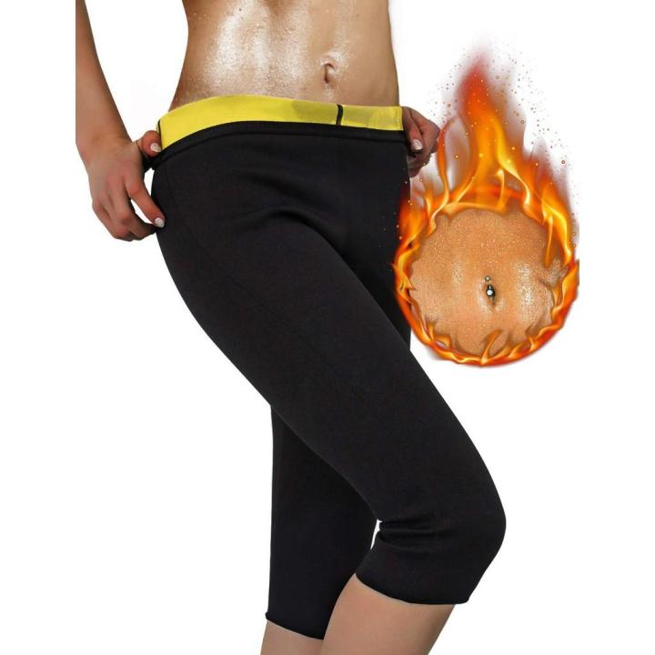 Buy Neoprene Slimming Workout Pants Hot Thermo Sweat Body Shaper Sauna - L  Online | Kogan.com. .