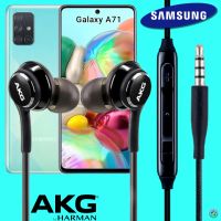 หูฟัง สมอลทอล์ค Samsung แท้ 3.5 mm Aux In-Ear ซัมซุง Galaxy A71 และทุกรุ่น อินเอียร์ สายผ้าถัก เสียงดี เบสหนัก เล่น-หยุด-เลื่อนเพลง ปรับระดับเสียง