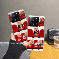 Phone Case เคส Xiaomi 13T Xiaomi13T Pro 5G เคสหมีตุ๊กตาการ์ตูนซิลิโคนใสปกหลังแบบนิ่ม2023