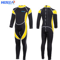 Hisea Neoprene Kids Wetsuit Boys Girls One Piece Diving Suit Long Sleeves UV Protection Scuba Suit Snorkeling Surfing Swimsuit