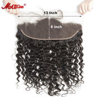 13x6 HD Transparent Lace Frontal Only Water Wave Ear to Ear Frontal Peruvian Human Hair Pre Plucked 4x4 5x5 6x6 HD Lace Closures