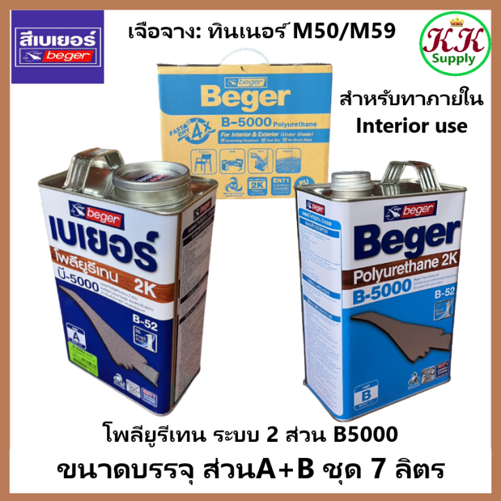 Beger เบเยอร์ โพลียูรีเทน ระบบ 2 ส่วน B 5000 B 52 ใช้สำหรับ ภายใน 2k ...