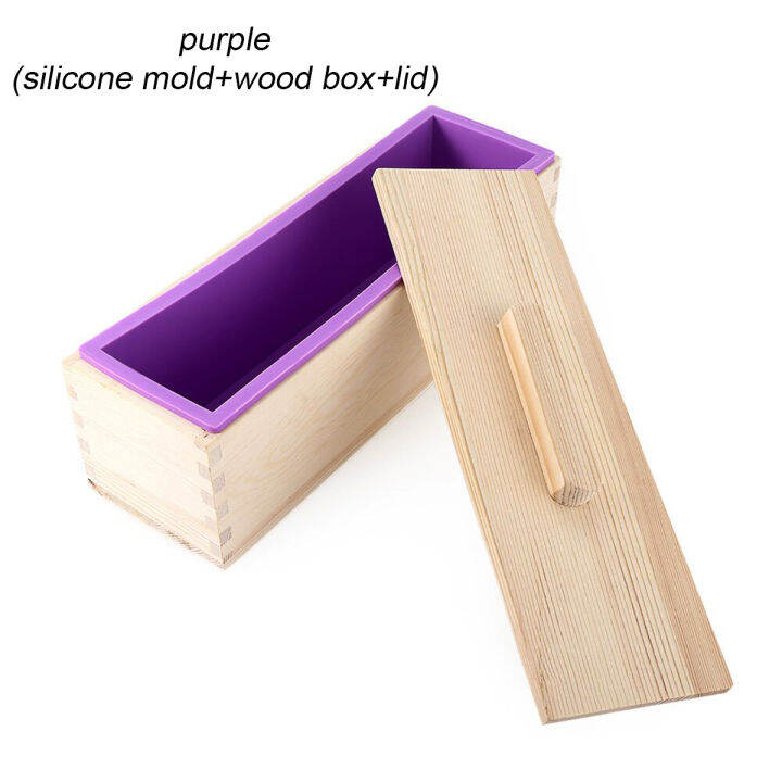 kencg-store-purple-pink-1200g-soap-loaf-toast-wooden-box-silicone-soap-mold-diy-making-tool-rectangle-with-lid-handmade-tools