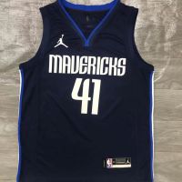 Top-quality Nba Basketball Mens Jersey Dallas Mavericks 41dirk Nowitzki Jerseys Navy Blue