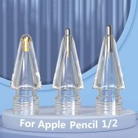 Pencil Tip for Apple Pencil Gen 1/2 Spare Replacement Transparent Spare IPad Stylus Pen Spare Metal Nib for Apple Pencil 1st/2nd Stylus Pens