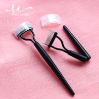 New Black Pink Eyelash Curler Metal Eyelash Brush Comb Portable Lash Separator Foldable Mascara Curl Beauty Makeup Cosmetic Tool