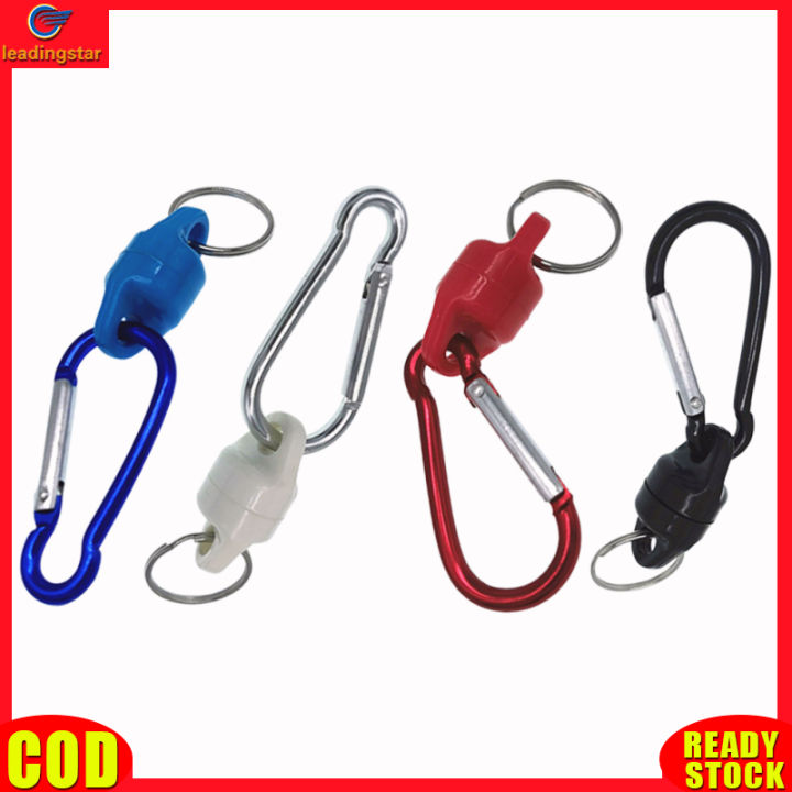 leadingstar-rc-authentic-magnetic-net-release-holder-super-strong-magnet-split-rings-keychain-hook-hangers-for-fly-fishing-tools