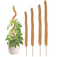 Bendable Moss Pole Plant Climbing Pole Coir Moss Stick Palm Vines Stick Plant Support Extension Climbing Indoor Plants Creepers