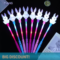 ?【Lowest price】TANG การ์ตูนกระต่ายนางฟ้าไม้กายสิทธิ์ไฟ LED sticks Glitter GLOW Stick เด็กปาร์ตี้ของเล่น