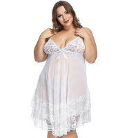 6XXL Plus Size Lingerie o Lace See Though Womens Clothing Ropa Sexy Para El Sexo Dress Sleepwear Night Gown