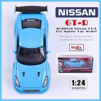 Maisto 1:24 Modified NISSAN GT-R Alloy Diecast Model Car Decoration Collection Toy Tool Gift