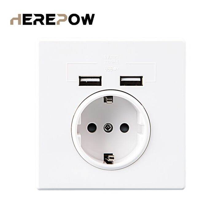 herepow-เต้ารับเครื่องใช้ในบ้านไฟฟ้า-usb-google-ช่องเสียบ16a-ช่องมาตรฐาน-eu-110v-250v-ช่องเสียบไฟฟ้า-usb-คู่พอร์ตชาร์จ