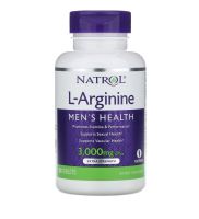 [Exp05/2024] แอล อาร์จีนีน Natrol L-Arginine Extra Strength 3,000 mg 90 Tablets อาหารเสริมสำหรับผู้ชาย