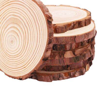 30Pcs/Lot Pine Wooden Chips Cut Pieces Wood Log Sheet Rustic Wedding Decor Party Centerpieces Vintage Country Style