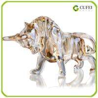 CUFEI สีเหลืองทาเล็บ รูปปั้นคริสตัล คริสตัลคริสตัลคริสตัล 5.292.7นิ้วค่ะ เครื่องประดับตกแต่งสวยงาม สวยดีครับ ตกแต่งบ้านสู้วัวกระทิง บ้านในบ้าน